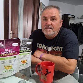 All Day Slimming Tea old man with packages